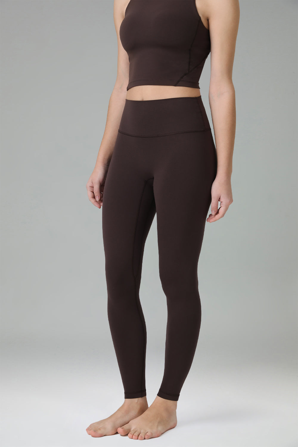 Dreamlux High Waisted No Front Seam Workout Full Length Leggings 28