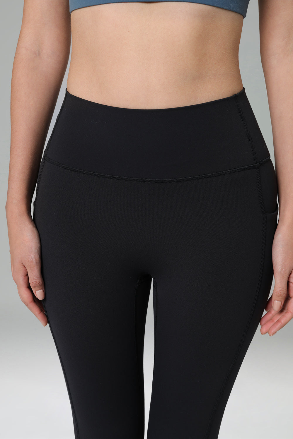 Dreamlux High Waisted No Front Seam Workout 7/8 Leggings w/Pockets