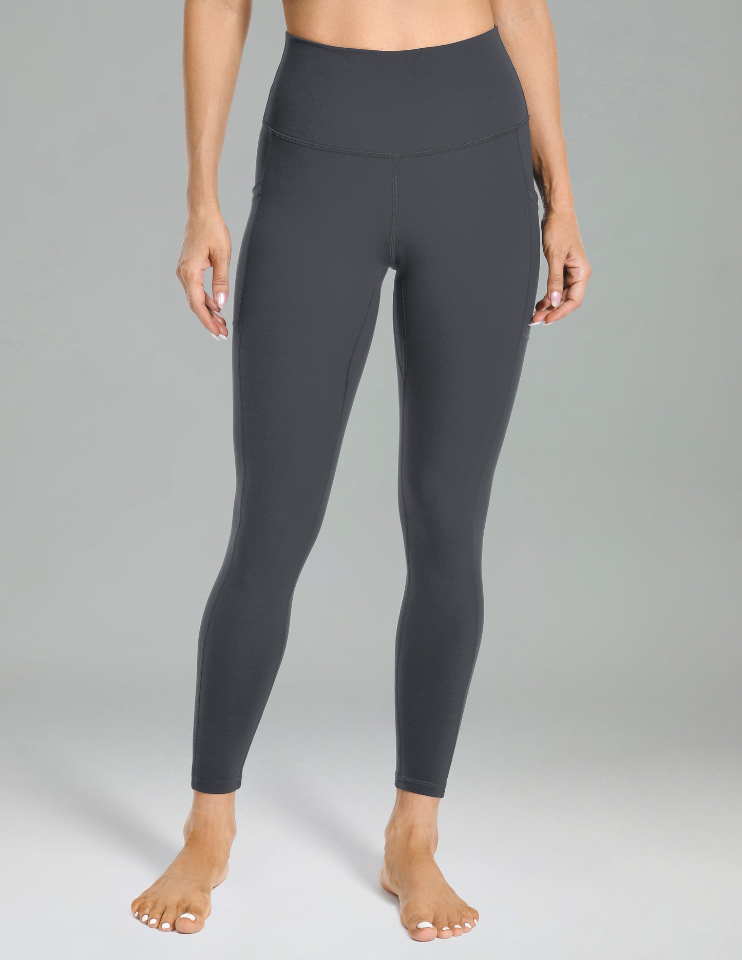 Essential No-Roll High Waisted Sports Leggings 25 w/Pockets
