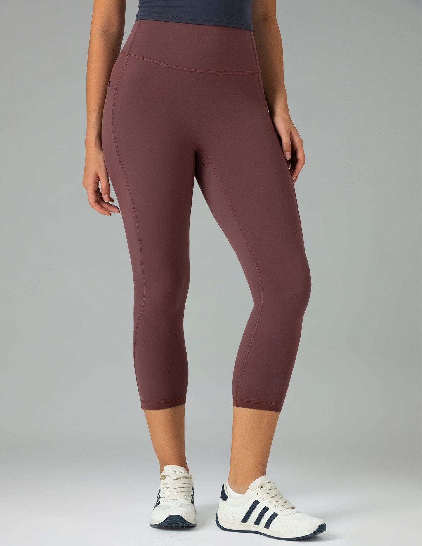 Dreamlux High Waisted No Front Seam 21 Workout Leggings w/Pockets