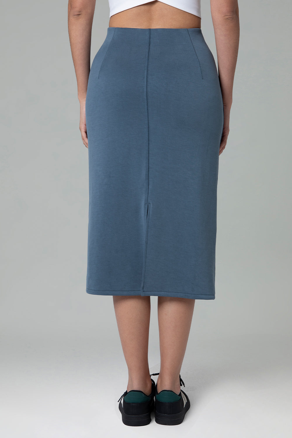 Modal Streamline Midi Skirts w/Pockets