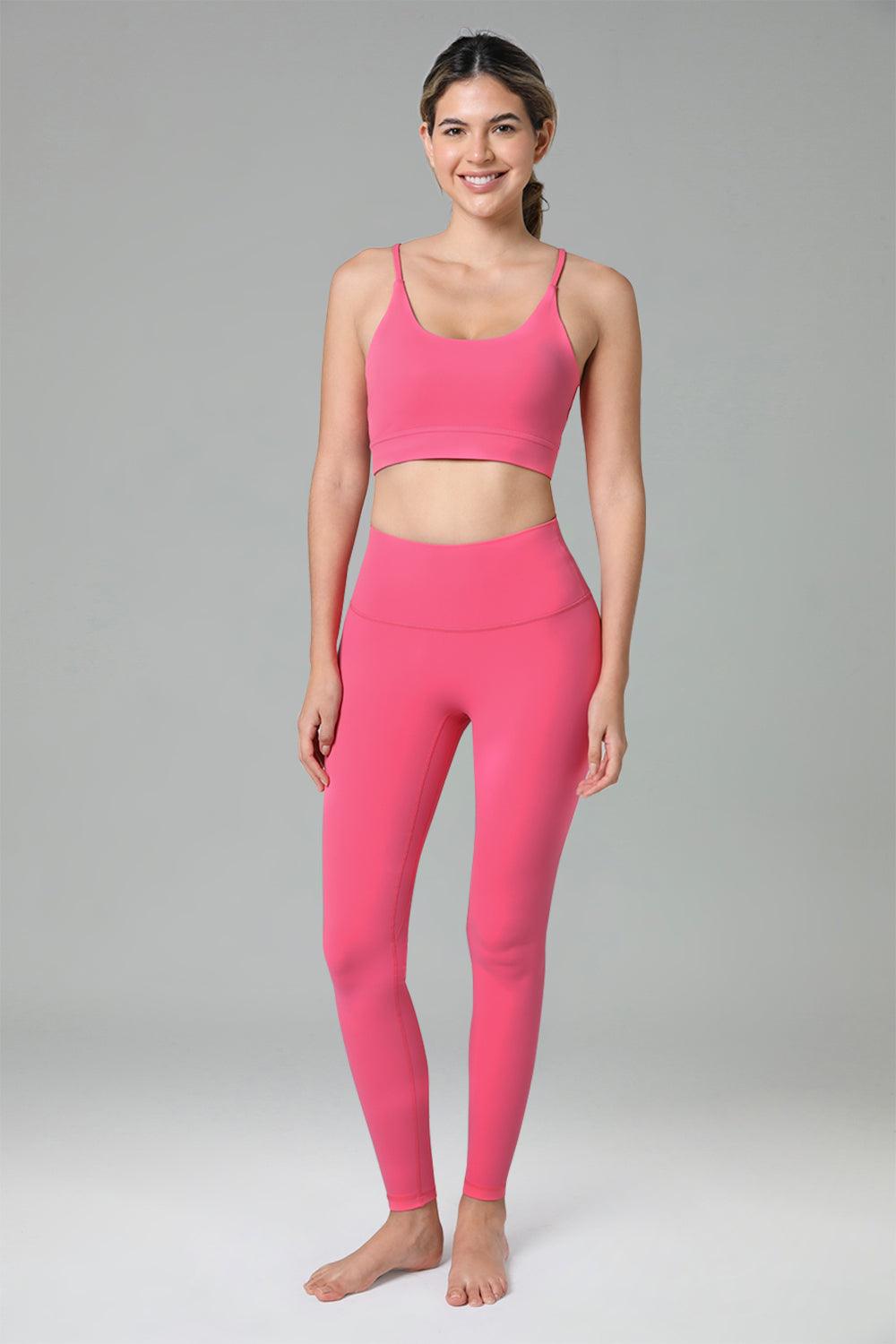 Dreamlux High Waisted No Front Seam Workout Full Length Leggings 28