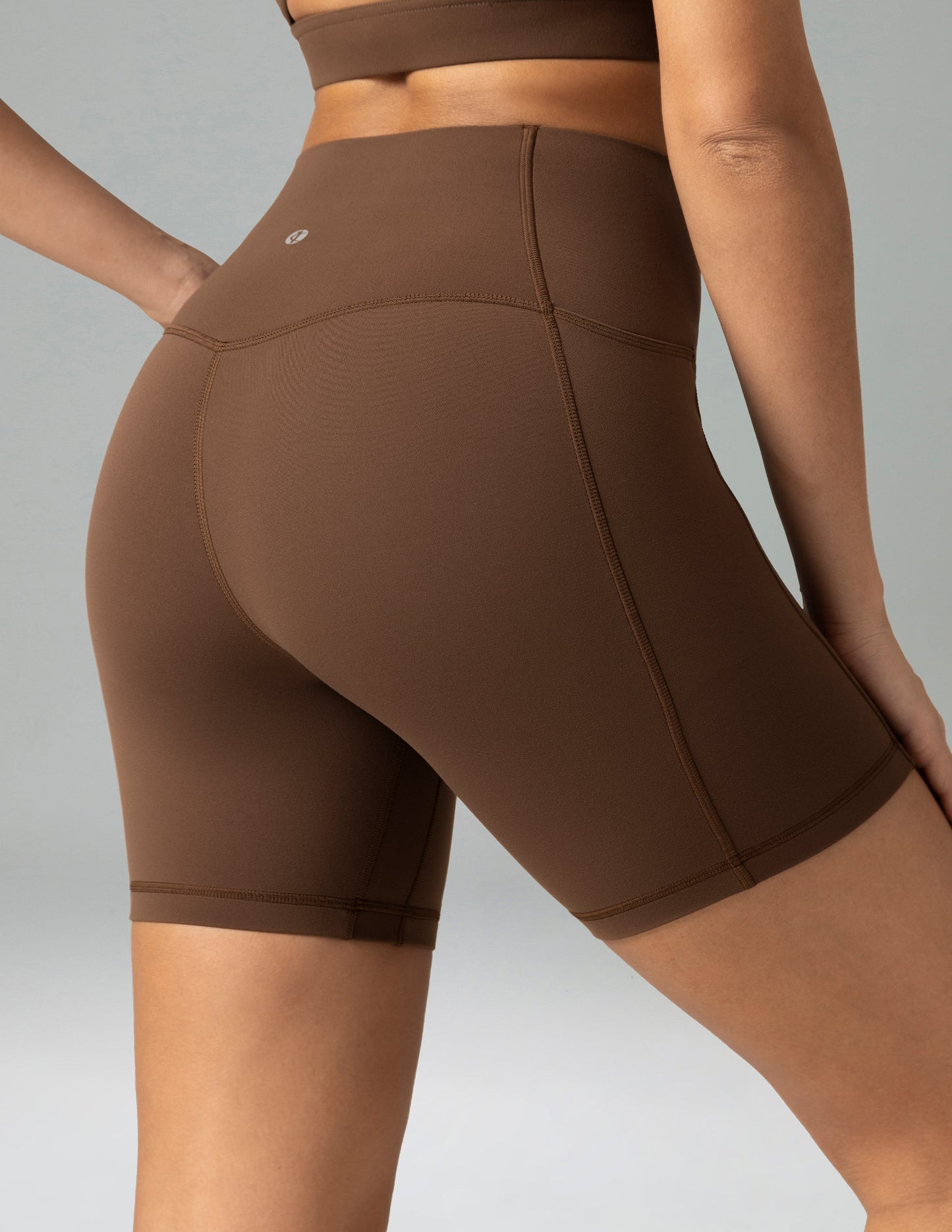 Dreamlux High Waisted No Front Seam 6 Legging Shorts w/Pockets