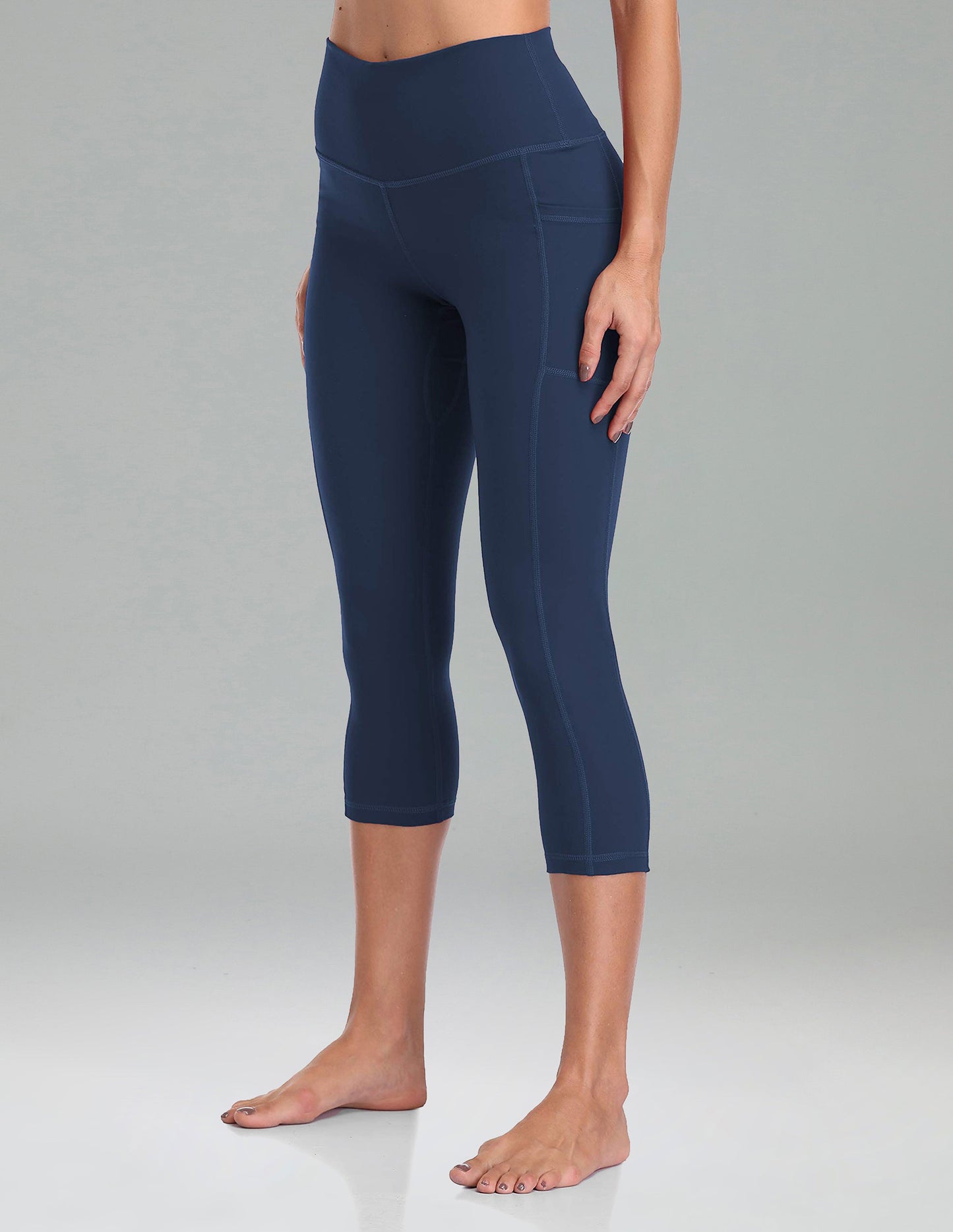 Essential No-Roll High Waisted Sports Leggings w/Pockets 21