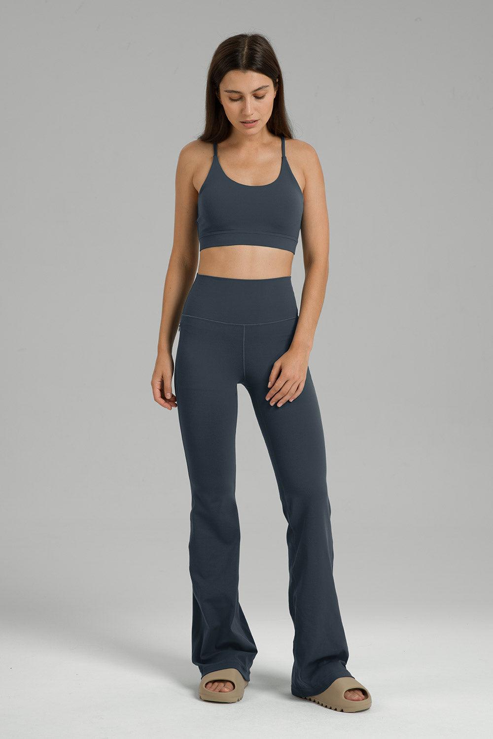 Dreamlux Zip Pocket Yoga Pants Flared Legging Bootcut 29.5