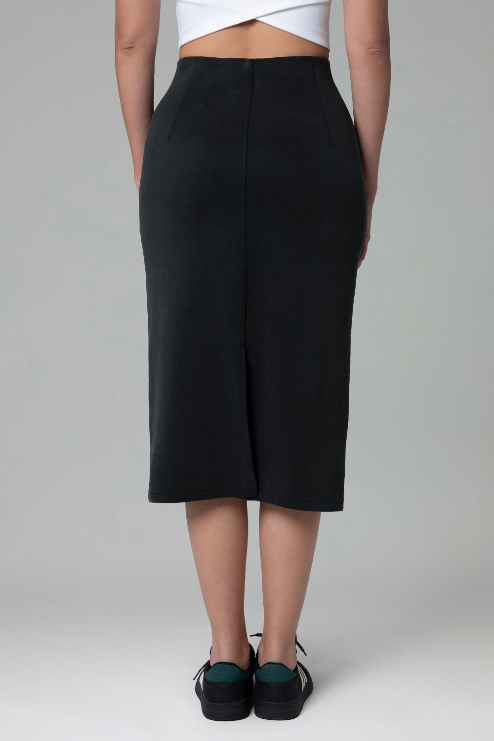 Modal Streamline Midi Skirts w/Pockets