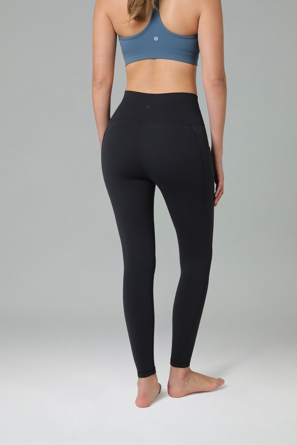 Dreamlux High Waisted No Front Seam Workout 7/8 Leggings w/Pockets