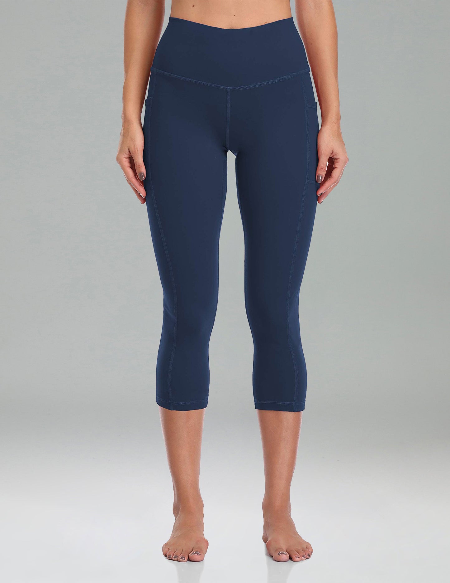 Essential No-Roll High Waisted Sports Leggings w/Pockets 21