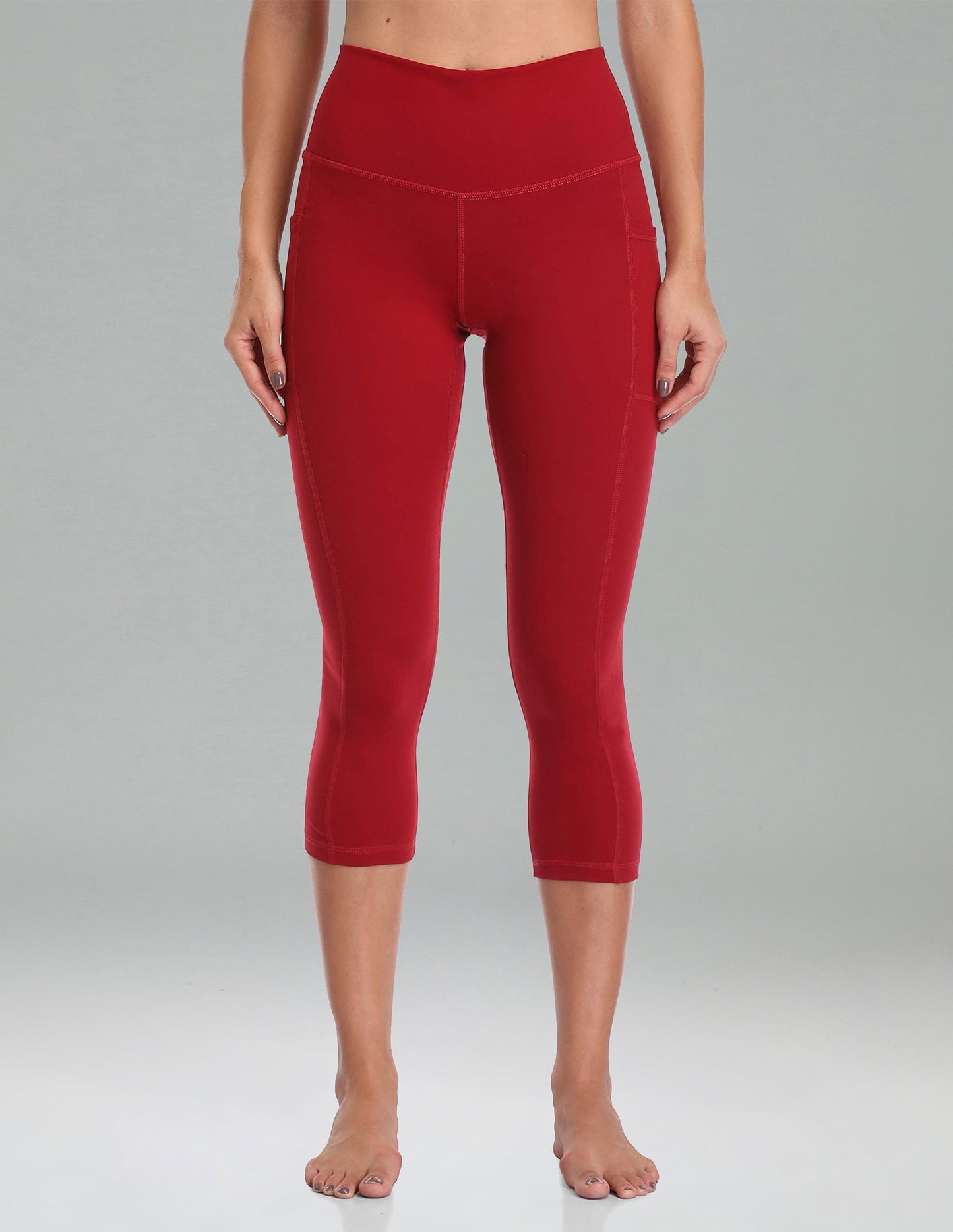 Essential No-Roll High Waisted Sports Leggings w/Pockets 21