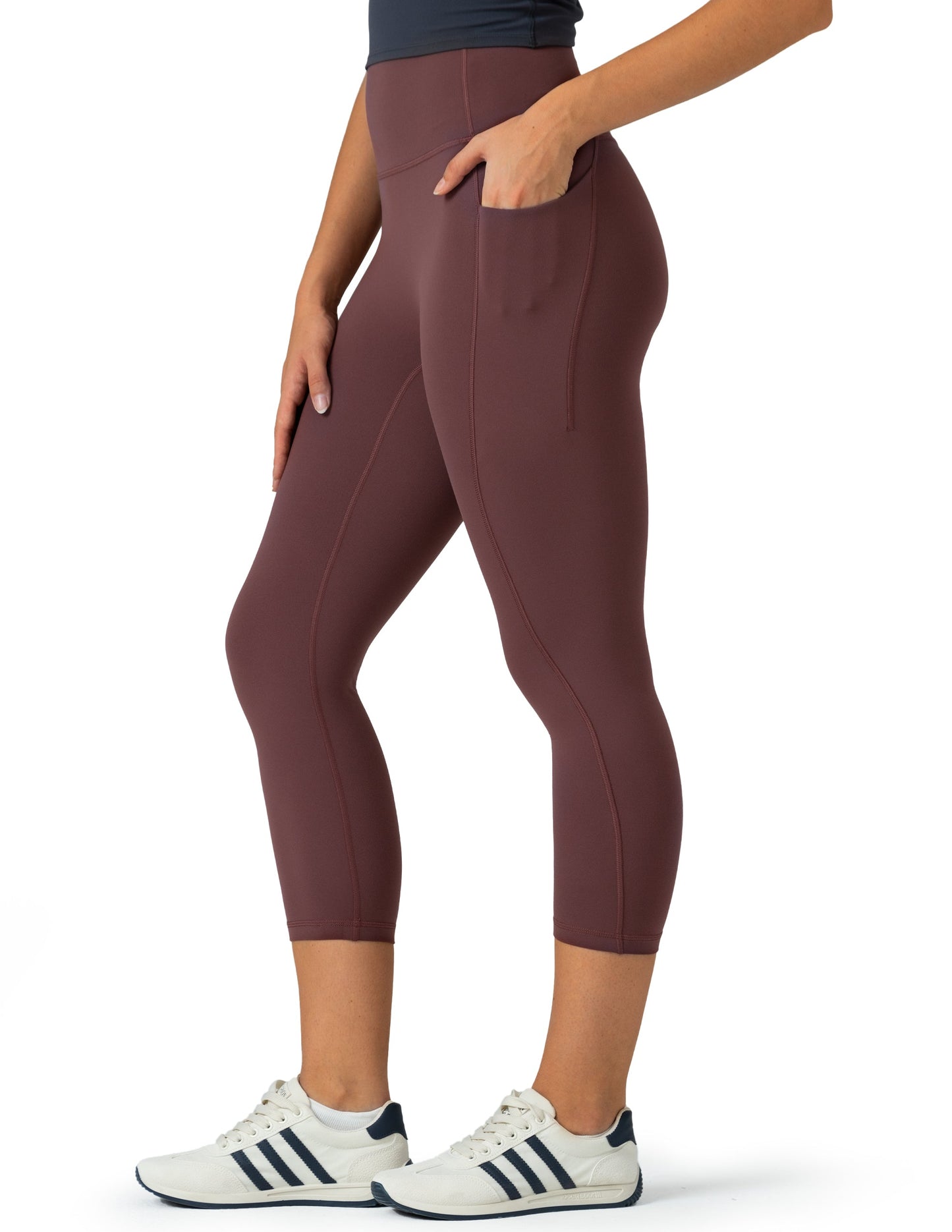 Dreamlux High Waisted No Front Seam 21 Workout Leggings w/Pockets