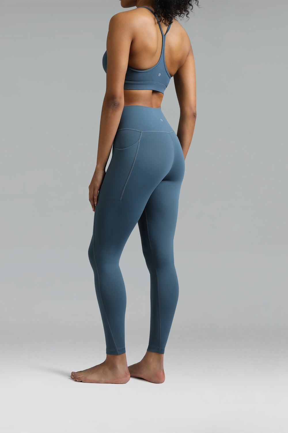 Dreamlux High Waisted No Front Seam Workout 7/8 Leggings w/Pockets