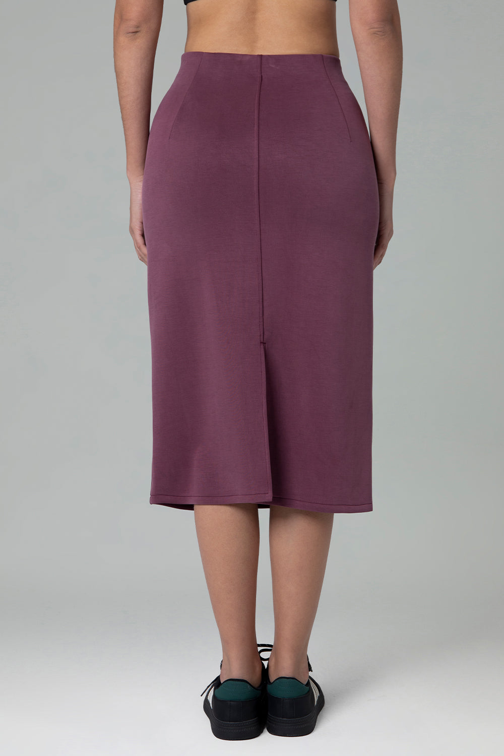 Modal Streamline Midi Skirts w/Pockets
