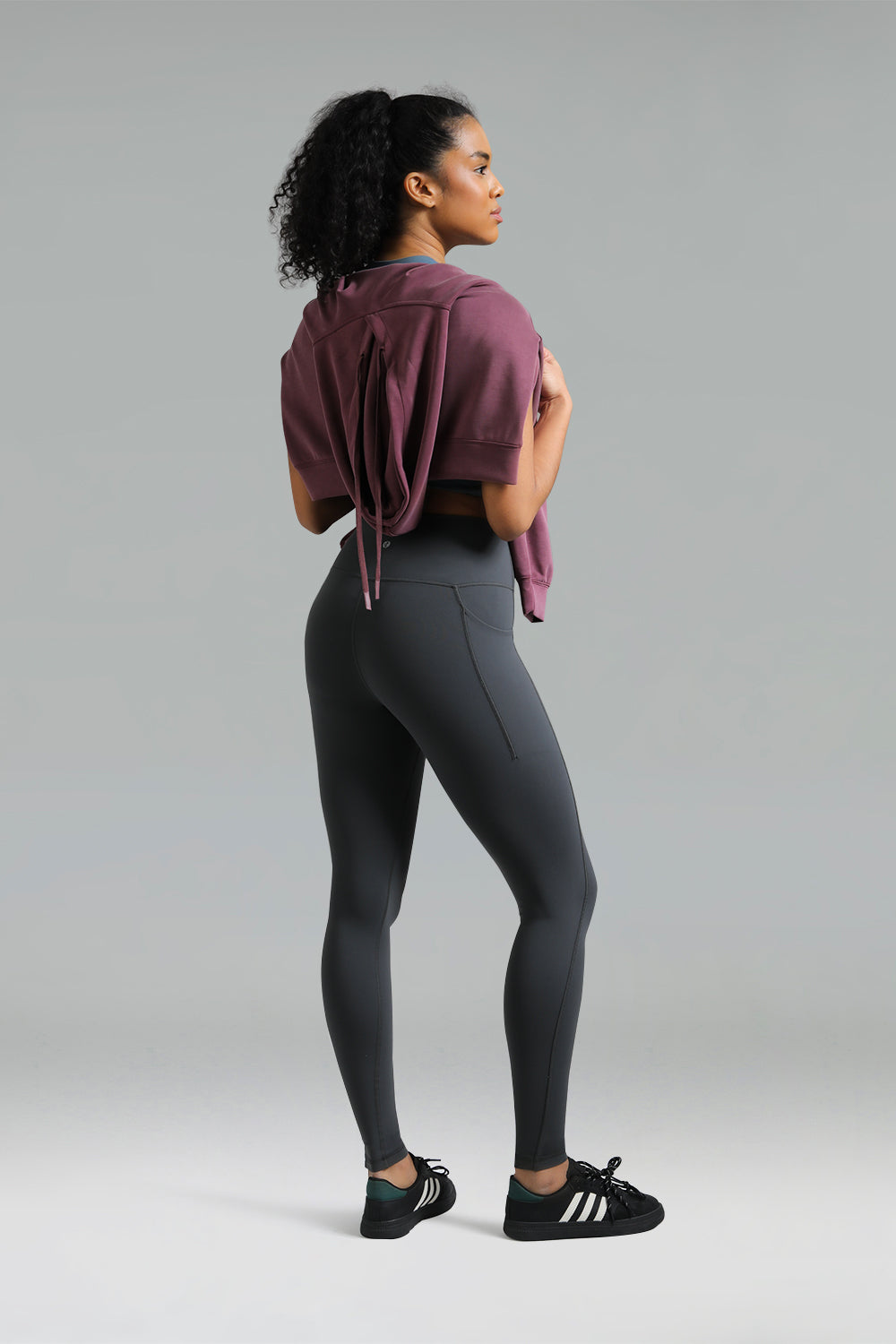 Dreamlux High Waisted No Front Seam Workout Full Length Leggings 28 w/Pockets