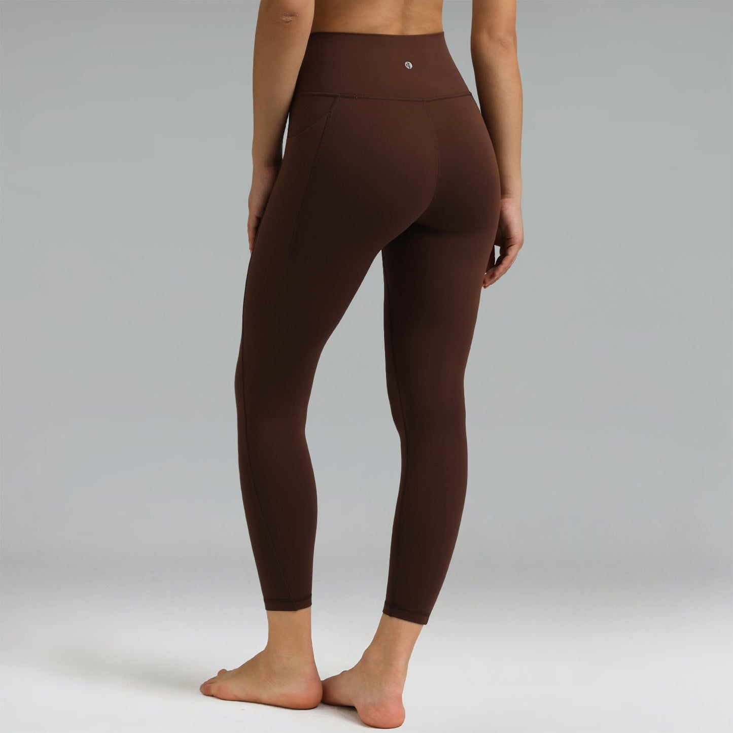 Dreamlux High Waisted No Front Seam Workout 7/8 Leggings w/Pockets