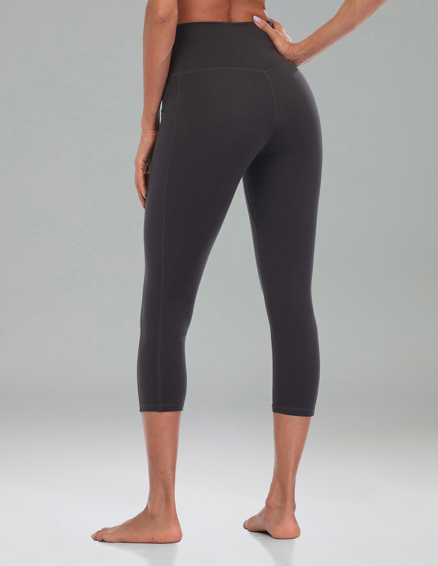 Essential No-Roll High Waisted Sports Leggings w/Pockets 21
