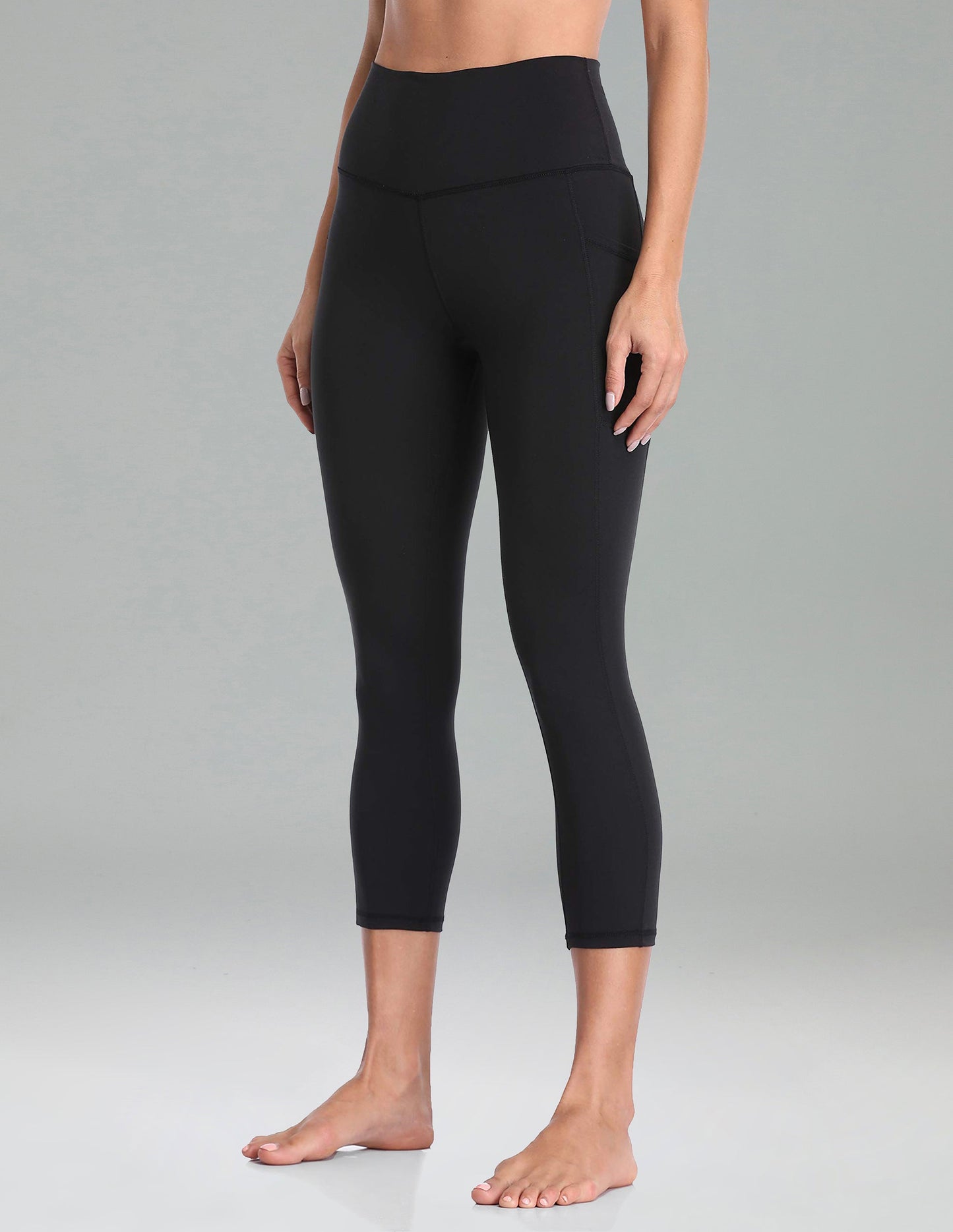 Essential No-Roll High Waisted Sports Leggings w/Pockets 21