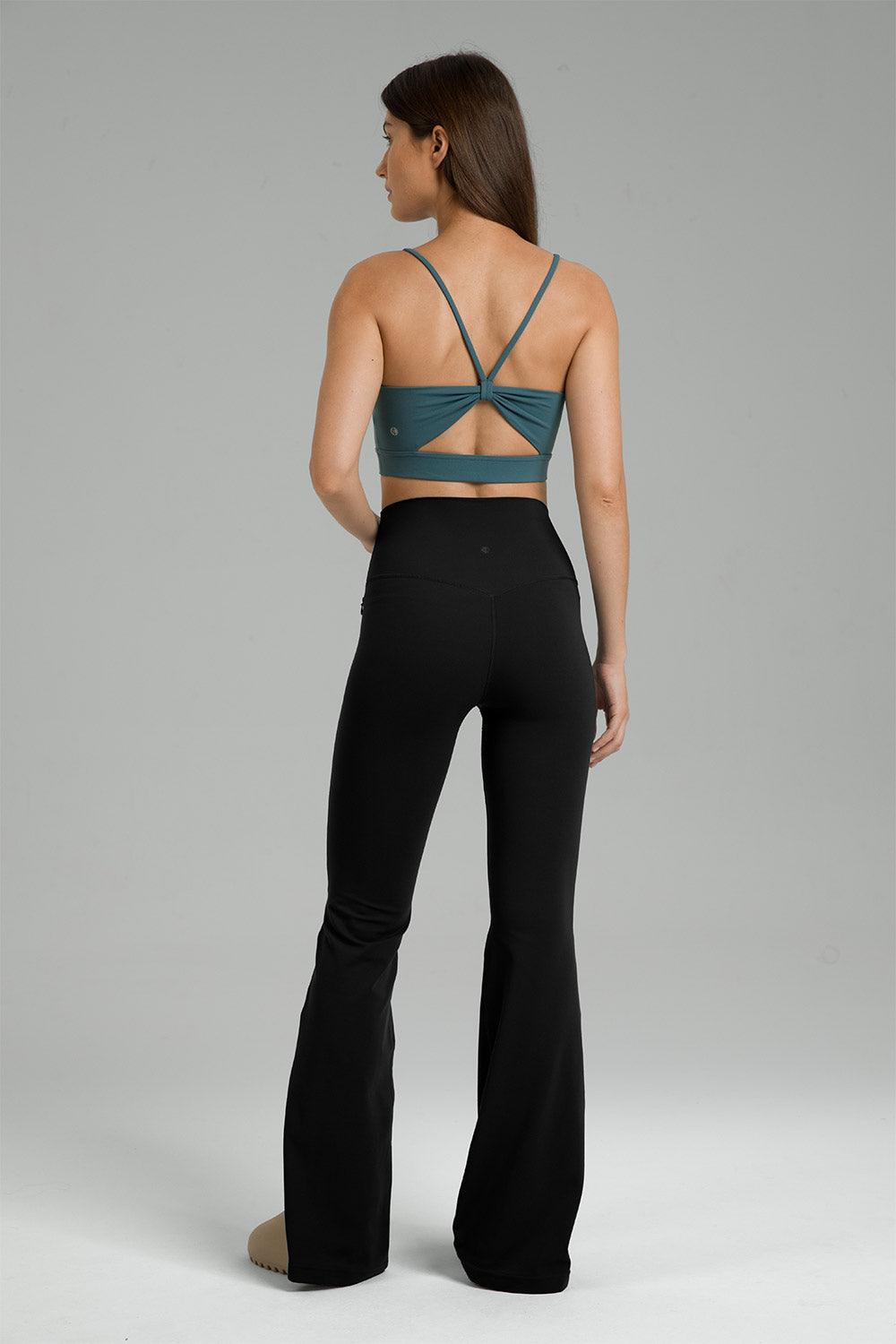 Dreamlux Zip Pocket Yoga Pants Flared Legging Bootcut 29.5