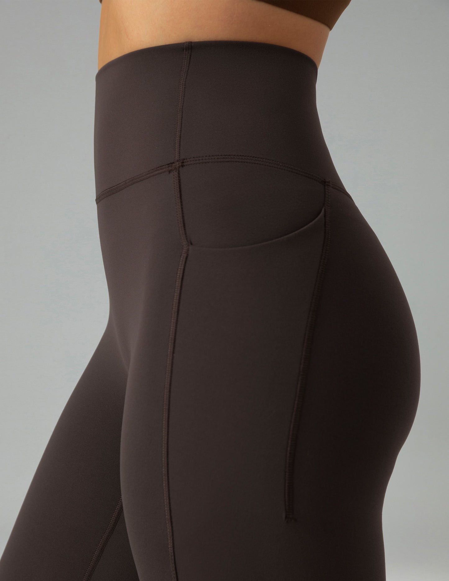 Dreamlux High Waisted No Front Seam 21 Workout Leggings w/Pockets