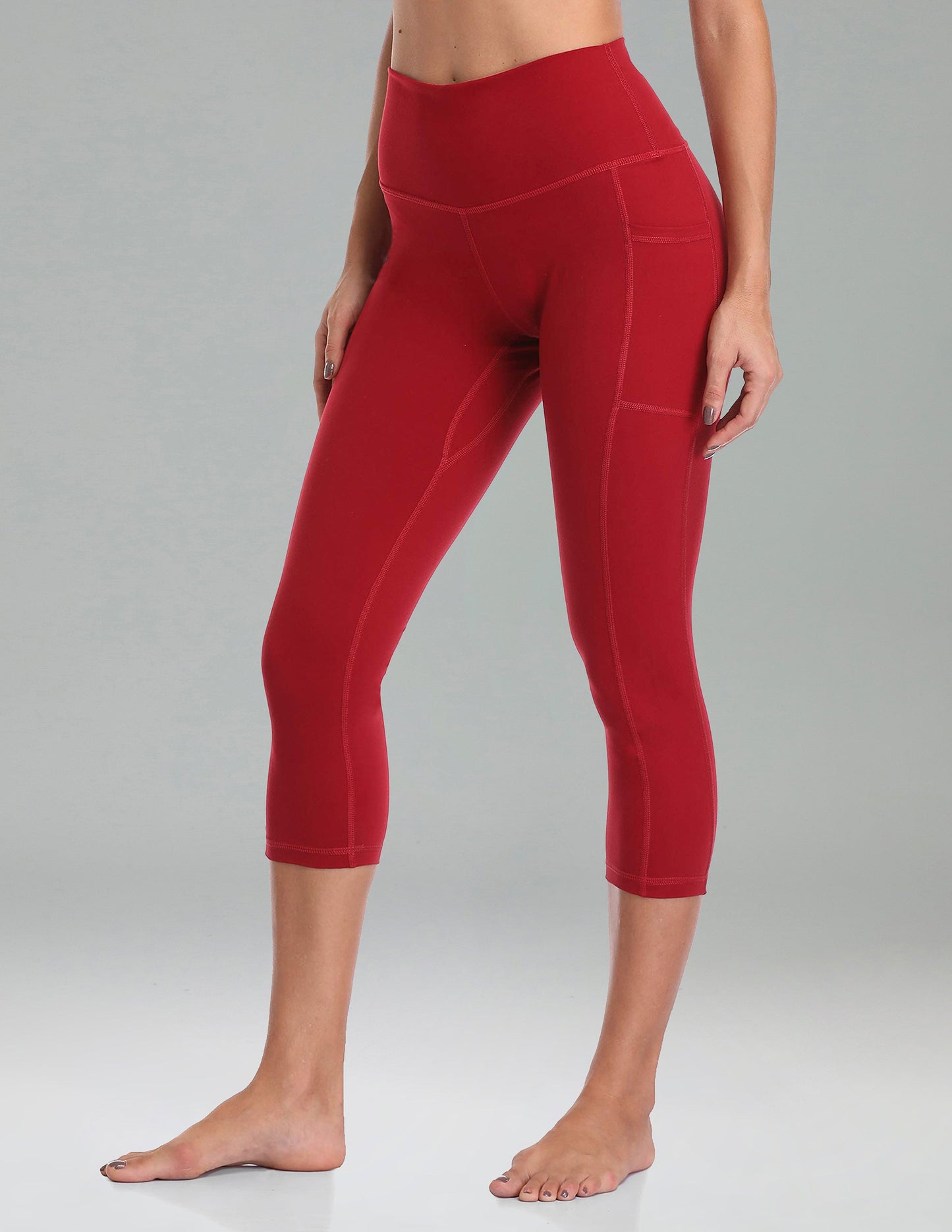 Essential No-Roll High Waisted Sports Leggings w/Pockets 21