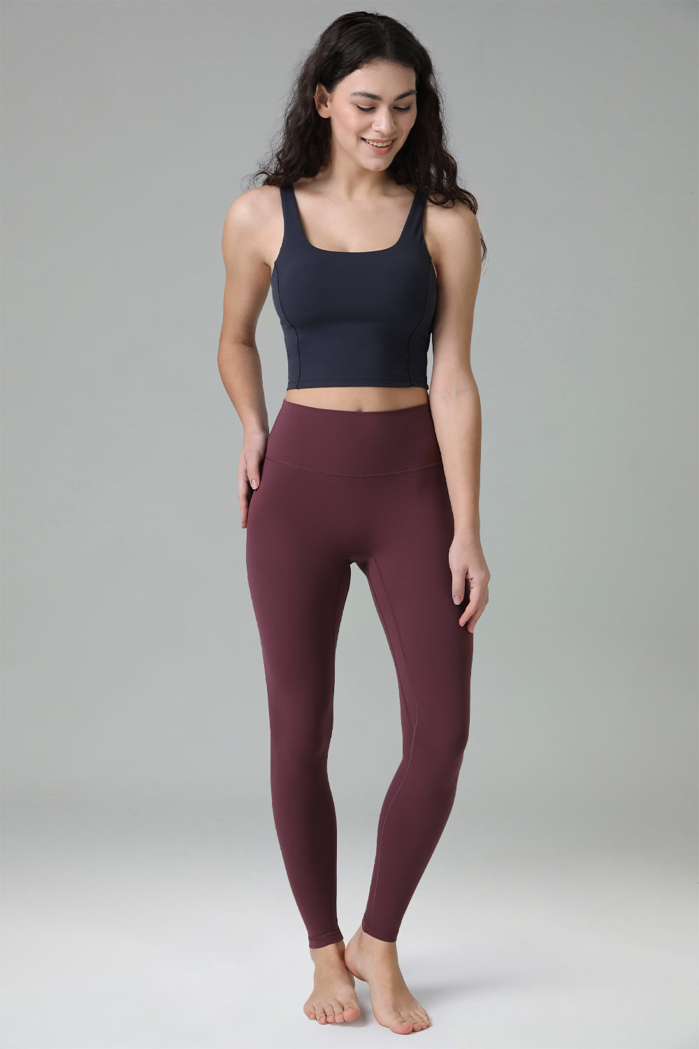 Dreamlux High Waisted No Front Seam Workout 7/8 Leggings 25