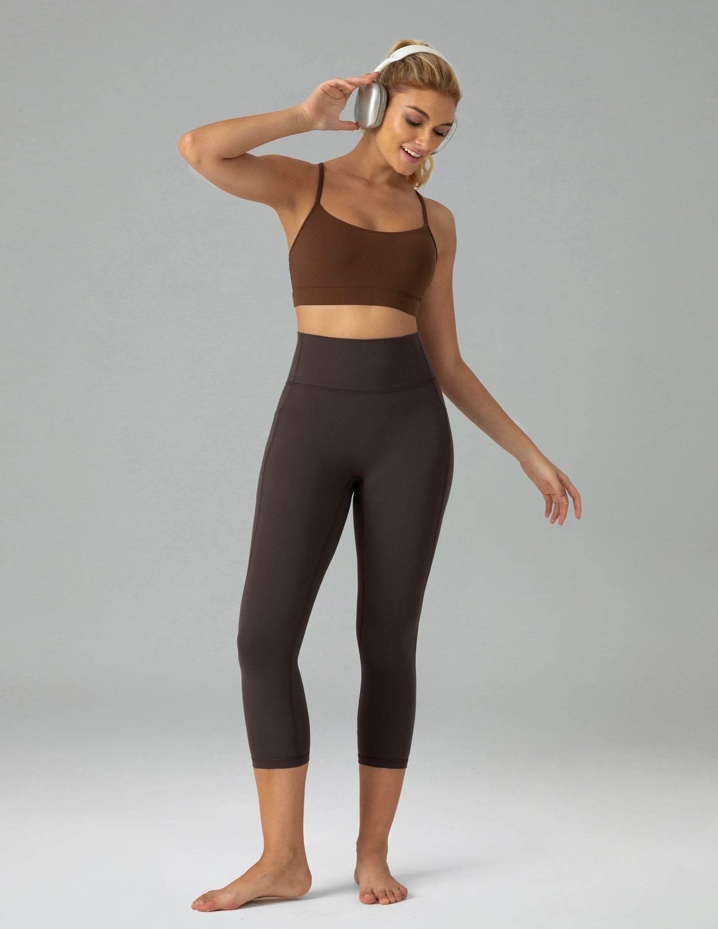 Dreamlux High Waisted No Front Seam 21 Workout Leggings w/Pockets