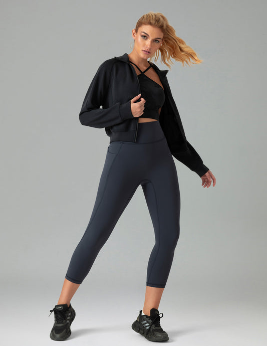 Dreamlux High Waisted No Front Seam 21 Workout Leggings w/Pockets